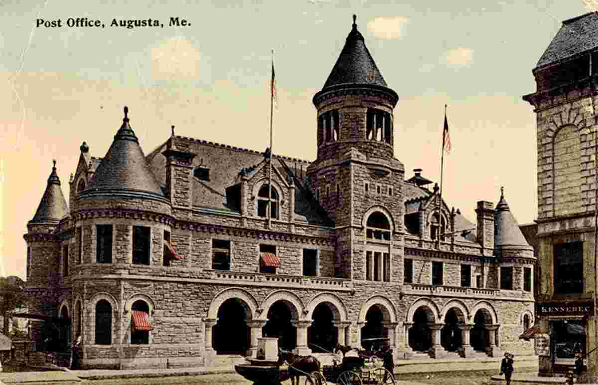 Augusta. Old Post Office at Water Street