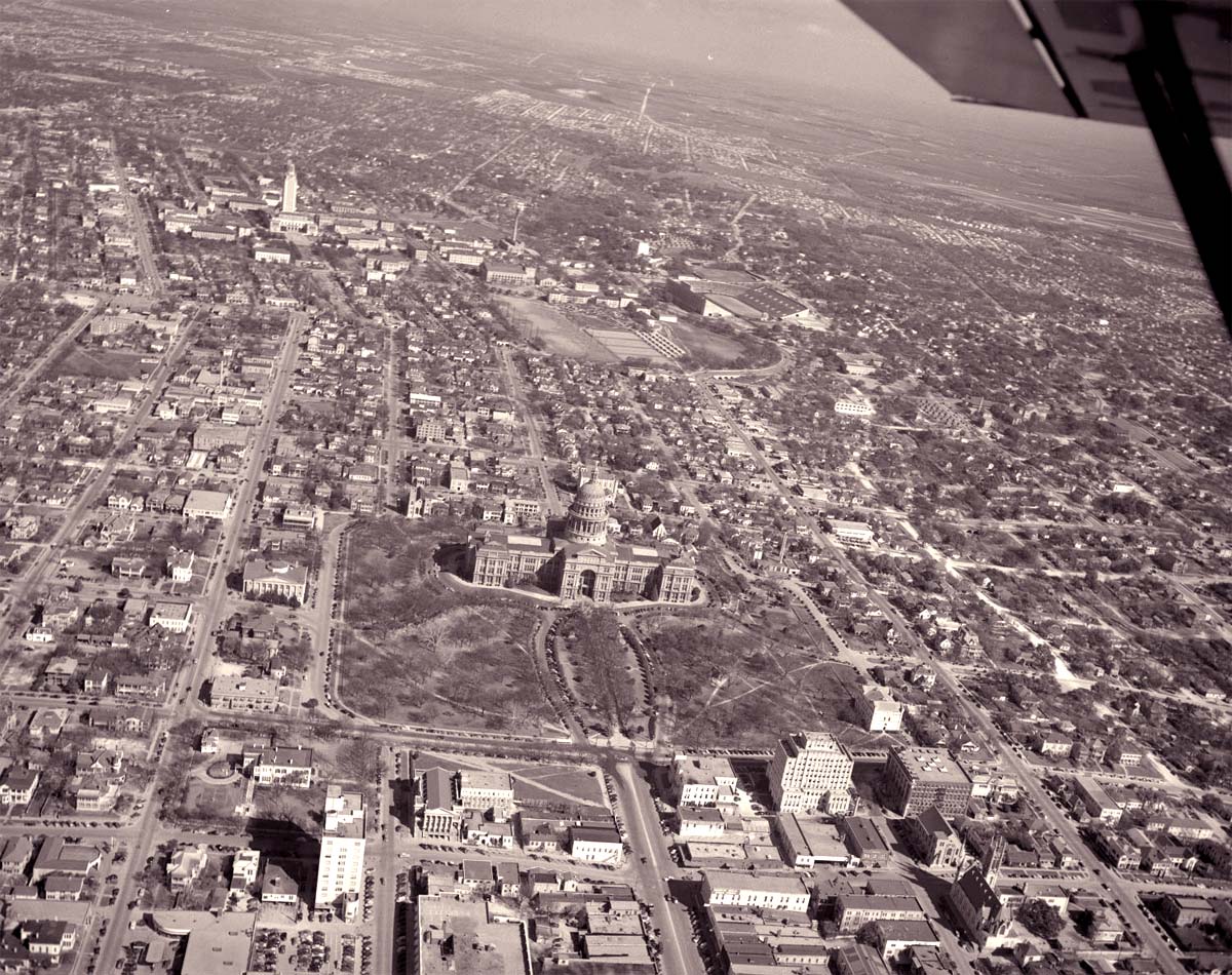 Aerial View of Austin, 1949
