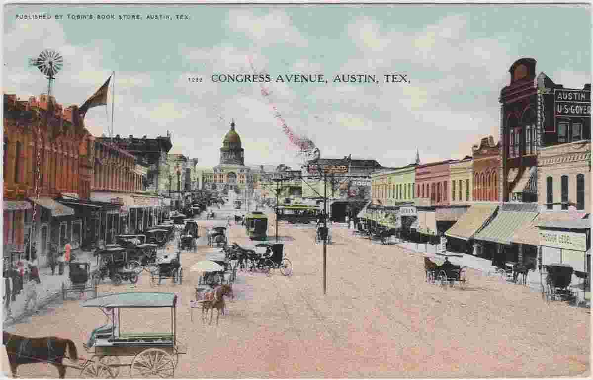 Austin. Congress Avenue, 1910