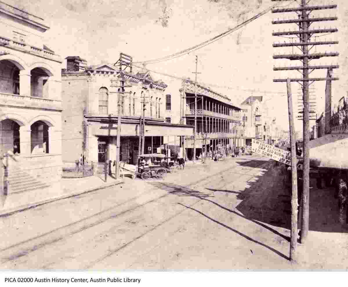 Austin. Sixth Street, between 1880 and 1900