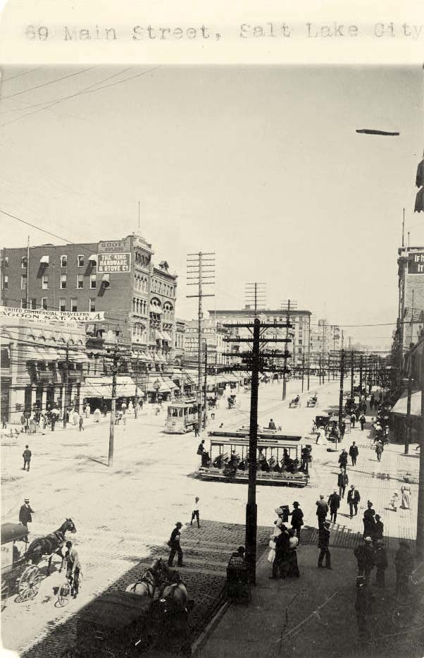 Salt Lake City. Main Street, 1908