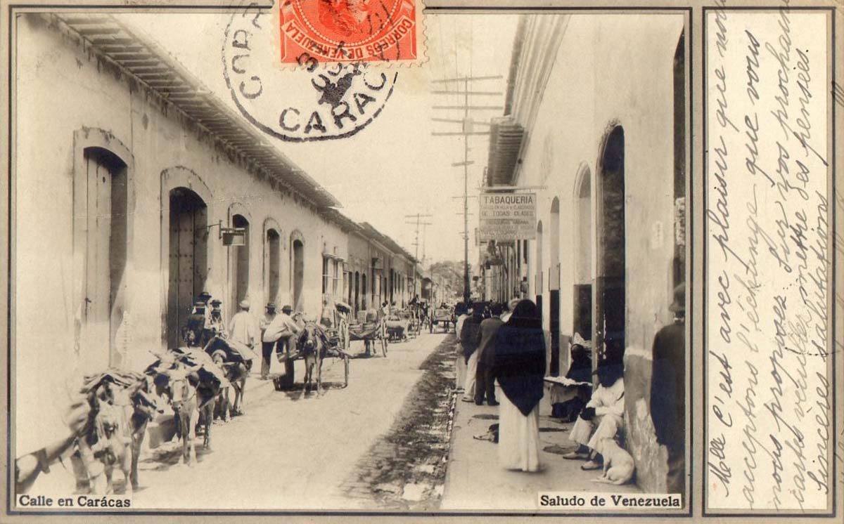 Calle en Caracas, 1903