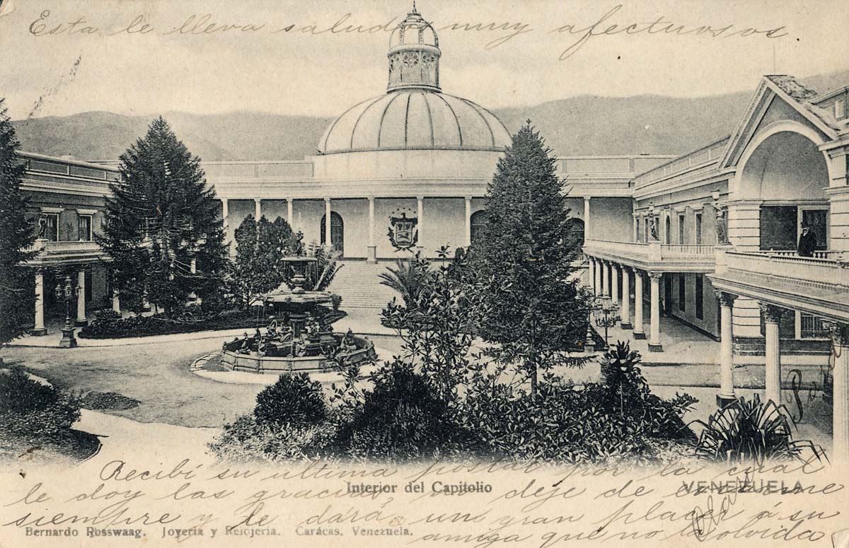 Caracas. Interior del Capitolio, 1904