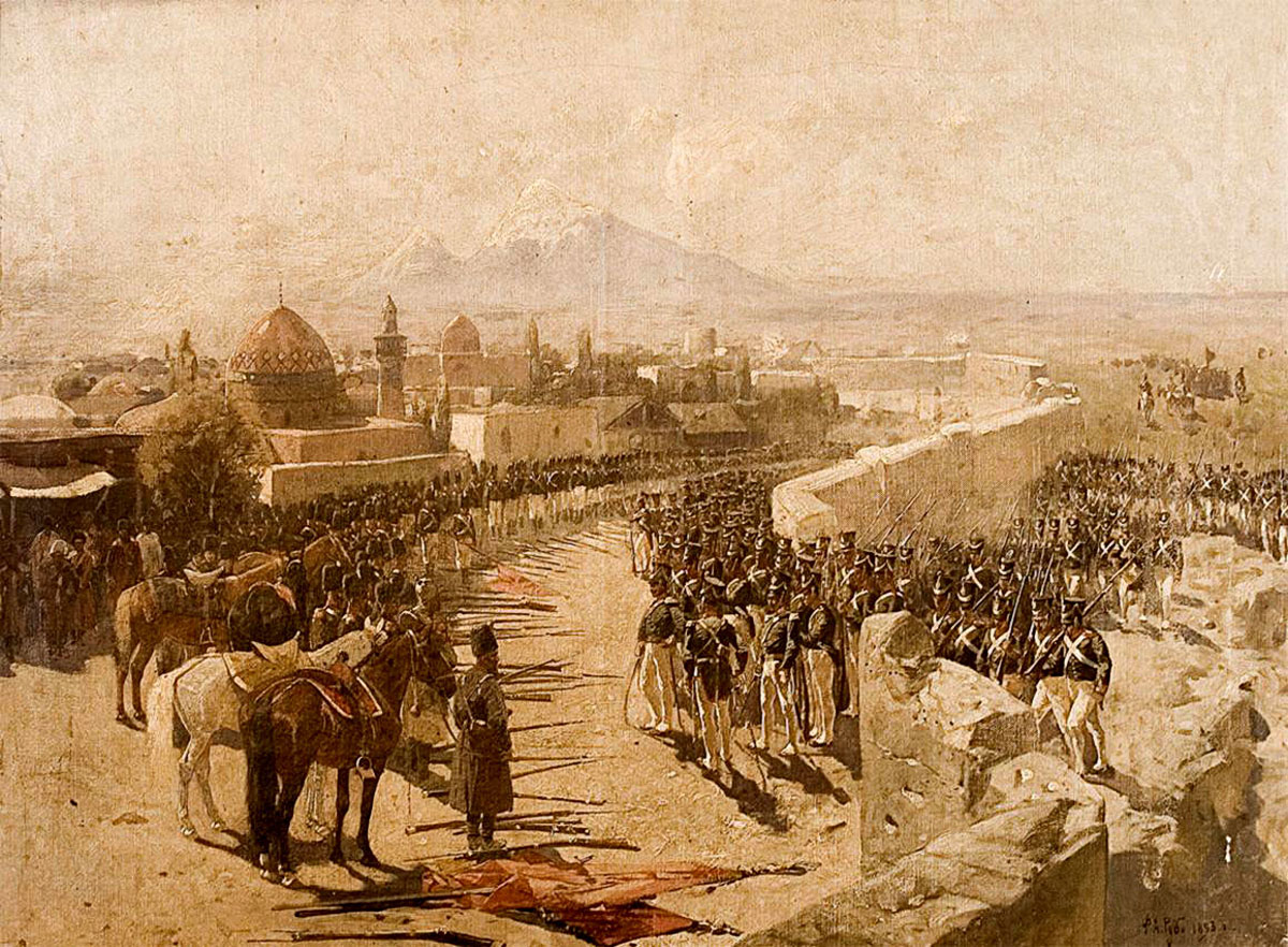 Yerevan. So the city looked like in 1827, when he was is taken by the Russian army