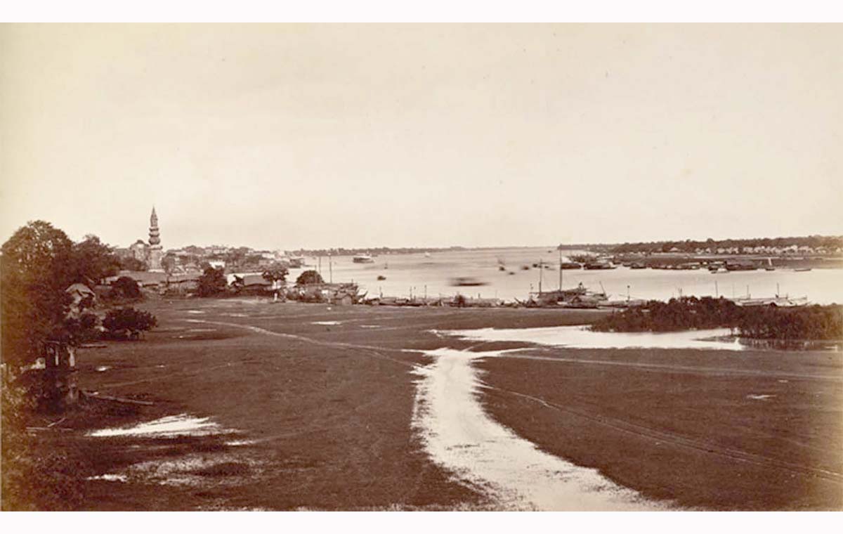 Dhaka. View to town, 1880s