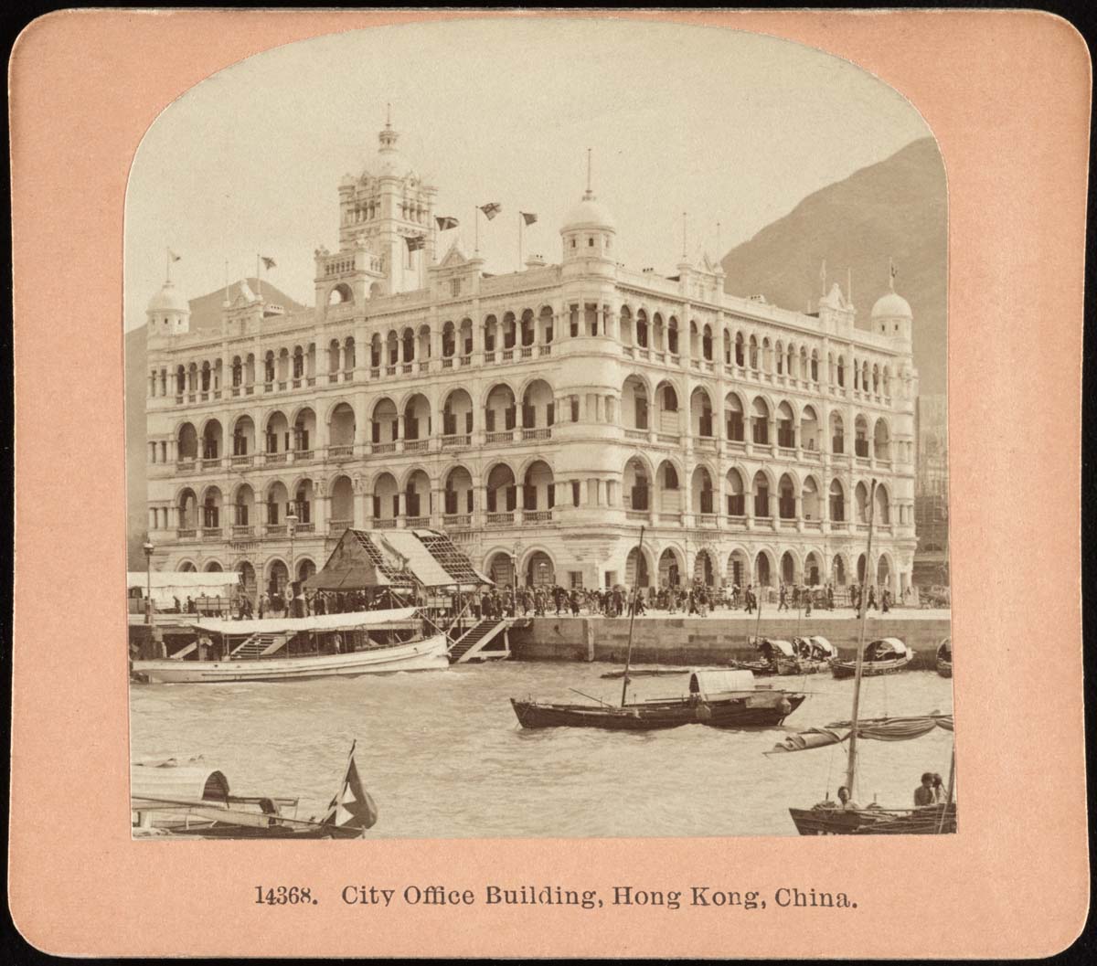 Hong Kong. City office building, between 1900 and 1910