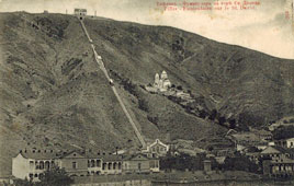 Tbilisi. Funicular on Mount Saint David