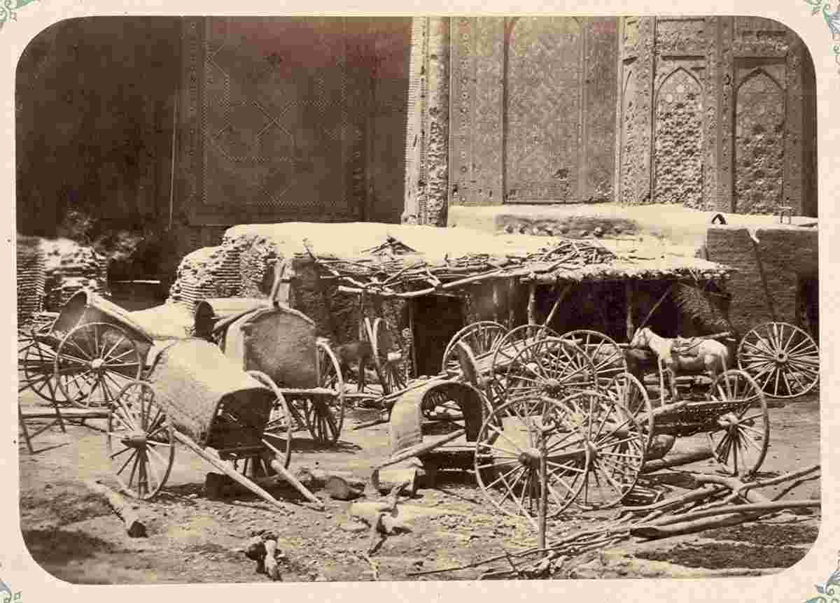 Samarkand. Cart market, 1865