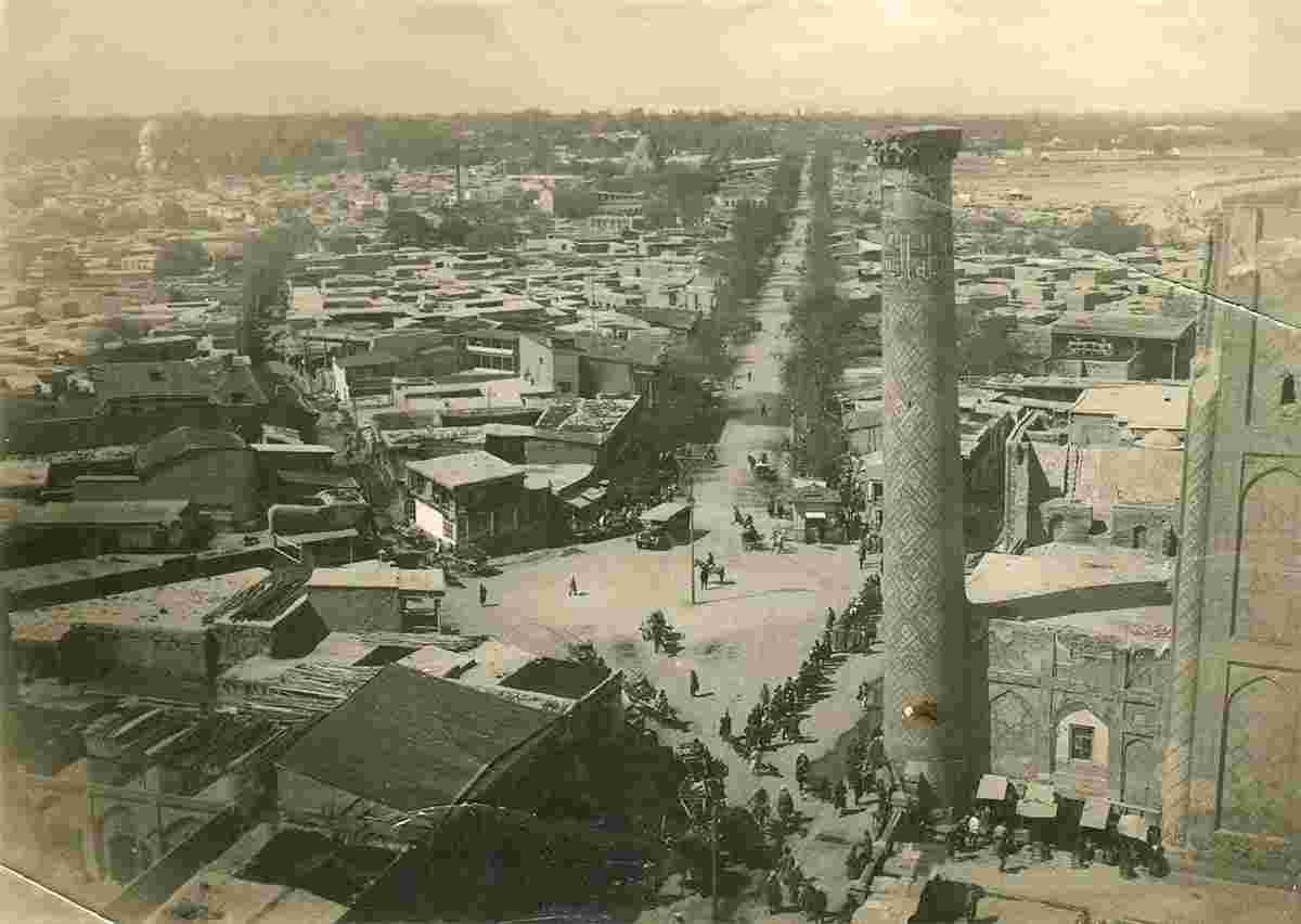 Samarkand. View from the Sherdar madrasa, 1930s