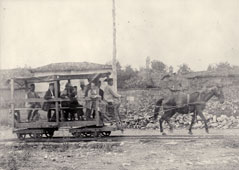 Tirana. The Only Railroad of Albania in 1920.
