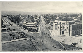 Tirana. The town hall on Boulvard Mussolini, Kursaal, 1934