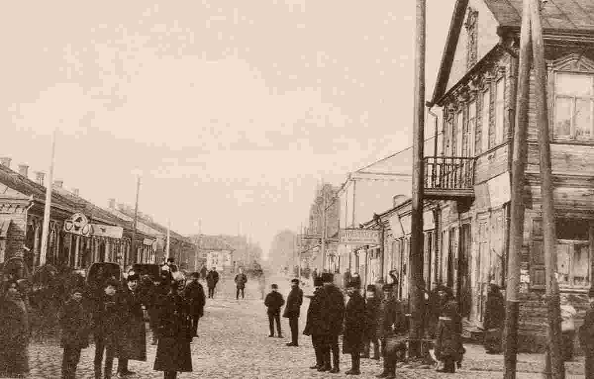 Barysaw. Market Square in the Polynskaya street, before 1918