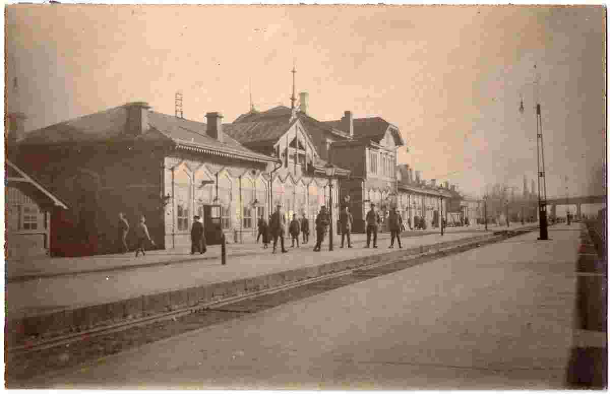 Minsk. Brestsky railway station, 1918