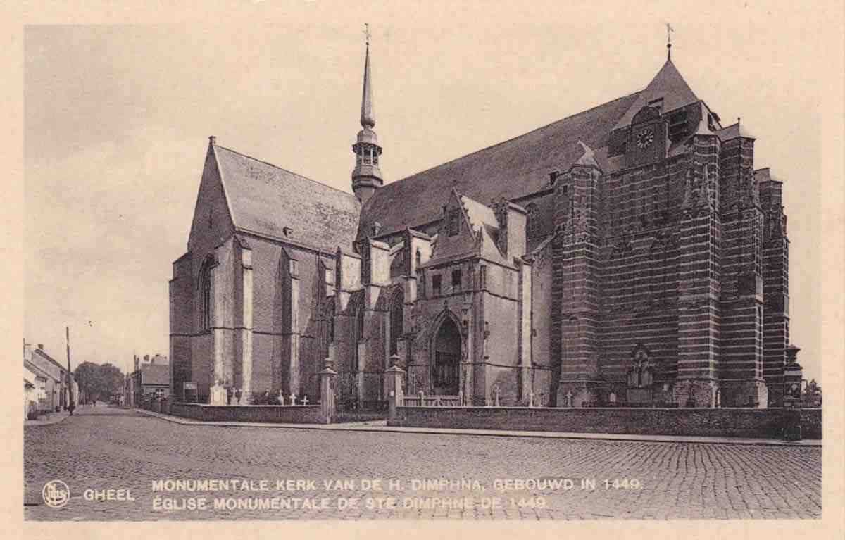 Geel. Église monumentale de Sainte Dymphne du 1449