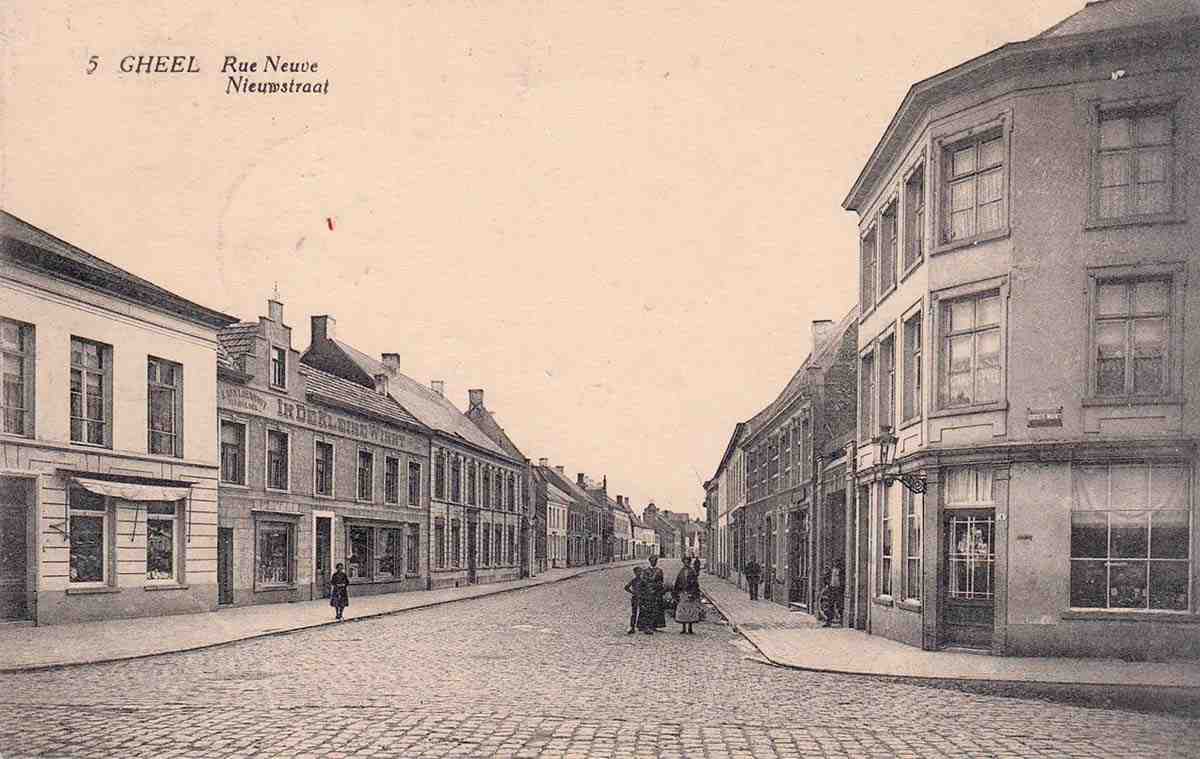 Geel. Rue Neuve - Nieuwstraat, 1923