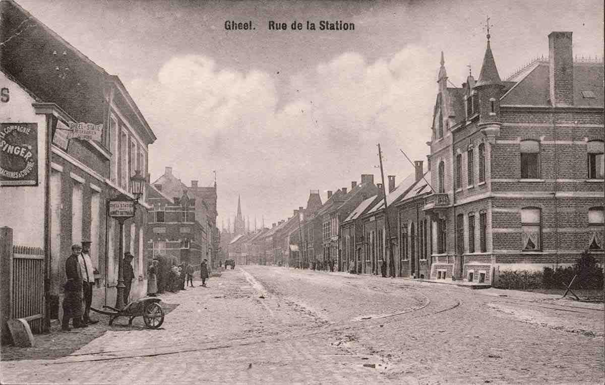 Geel. Rue de la Station, 1909
