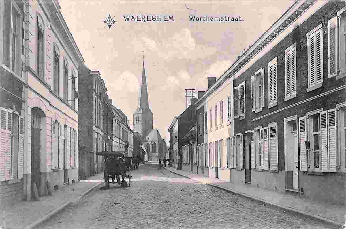 Waregem. Worthem street