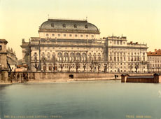 Prague. National Theater, circa 1890