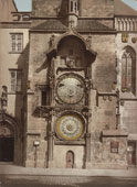 Prague. Old-style astronomical clock, circa 1890