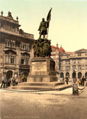 Prague. Radetzky Memorial, circa 1890
