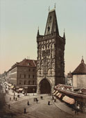 Prague. The Powder Tower - Der Pulverturm, circa 1890