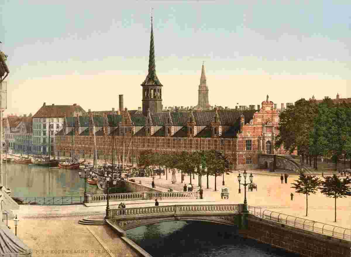 Copenhagen. Exchange hall, circa 1890