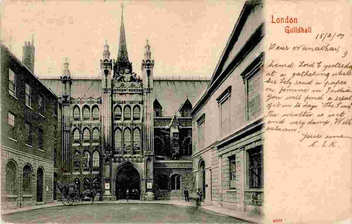 Greater London. Guildhall, 1907