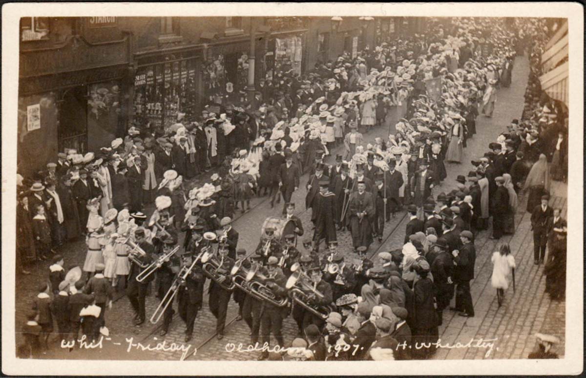 Oldham. Whit Friday Walk, 1907