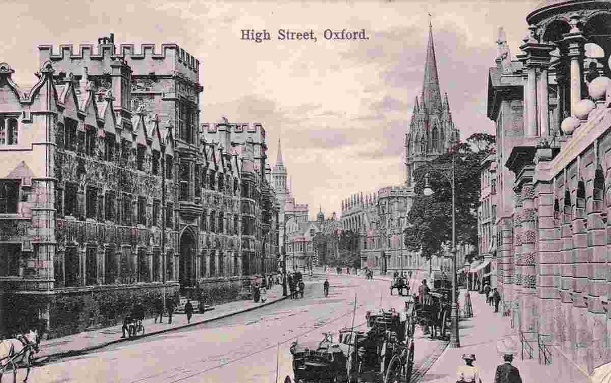 Oxford. High Street, 1914