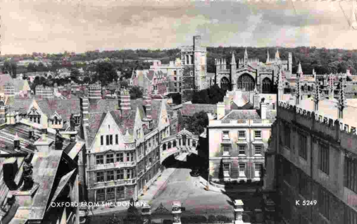 Oxford. View from Sheldonian, 1963