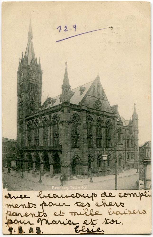 Preston. Town Hall, 1903