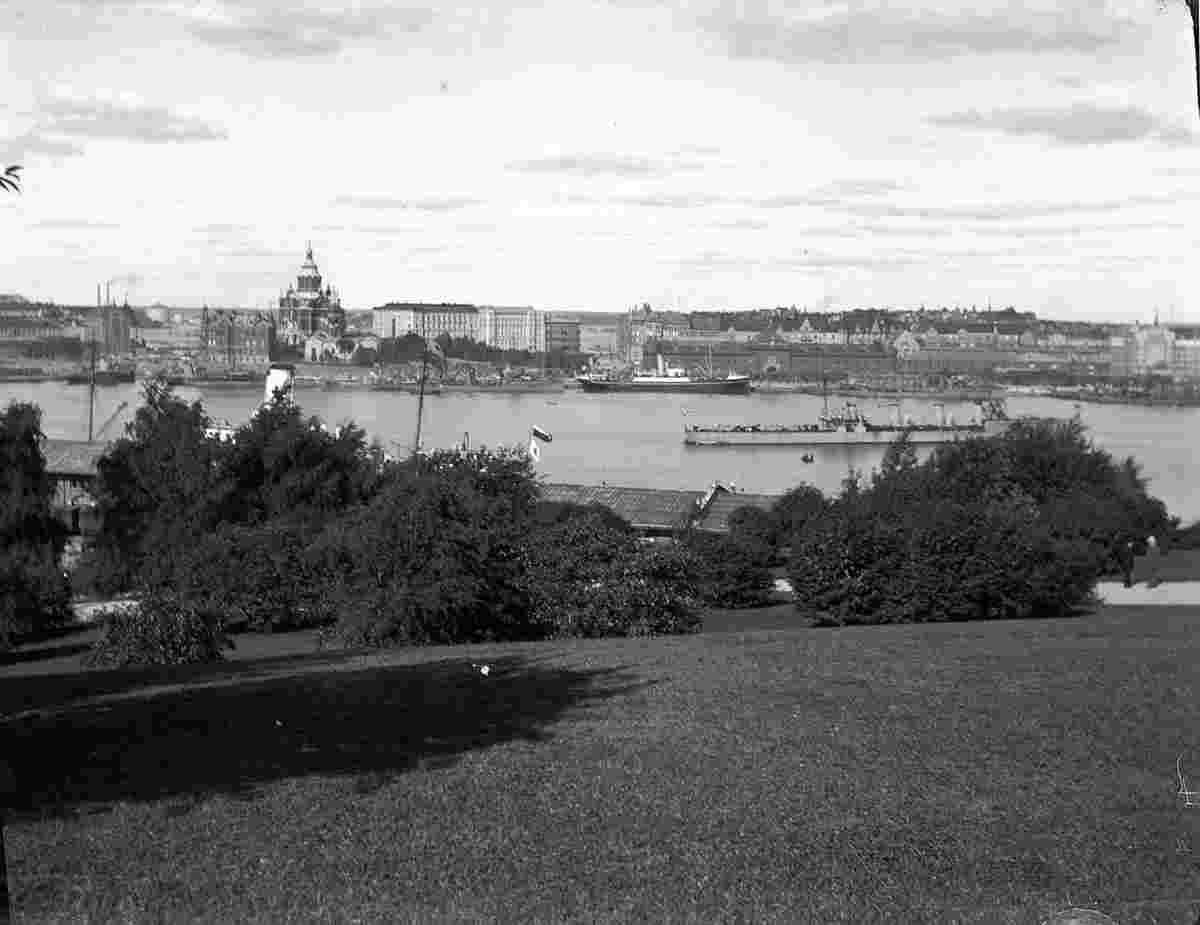 Helsinki. View to harbour from the observatory