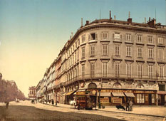 Bordeaux. Rue du Chapeau Rouge du Place Richelieu, vers 1890