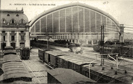 Bordeaux. Vue sur le Hall de la Gare du Midi