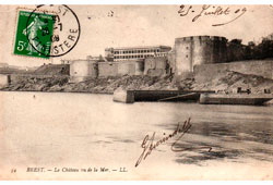 Brest. Le Château vu de la Mer, 1909