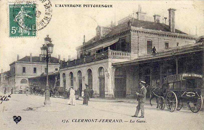 Clermont-Ferrand. La Gare, 1909