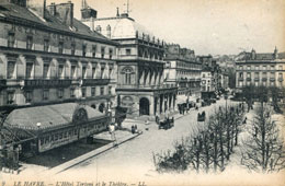 Le Havre. Hôtel Tortoni et le Grand Théâtre