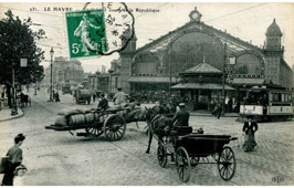 Le Havre. La Gare, la Place et Boulevard de la République, 1912