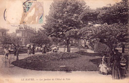 Le Havre. Les Jardins de l'Hôtel de Ville, 1907