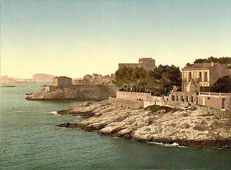 Marseille. Chemin de la Corniche, vers 1890