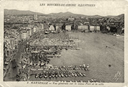 Marseille. Panorama du vieux port