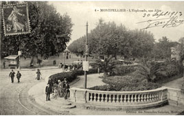 Montpellier. L'Esplanade, une Allée, 1913