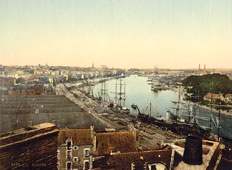 Nantes. Panorama de la ville, vers 1890