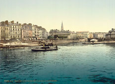 Nantes. Vue prise de l'île de la Gloriette, vers 1890