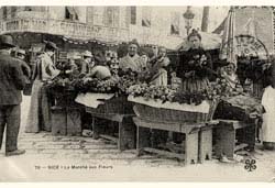 Nice. Le Marché aux Fleurs, 1908