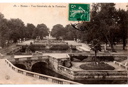 Nîmes. Le Jardin de la Fontaine, 1911