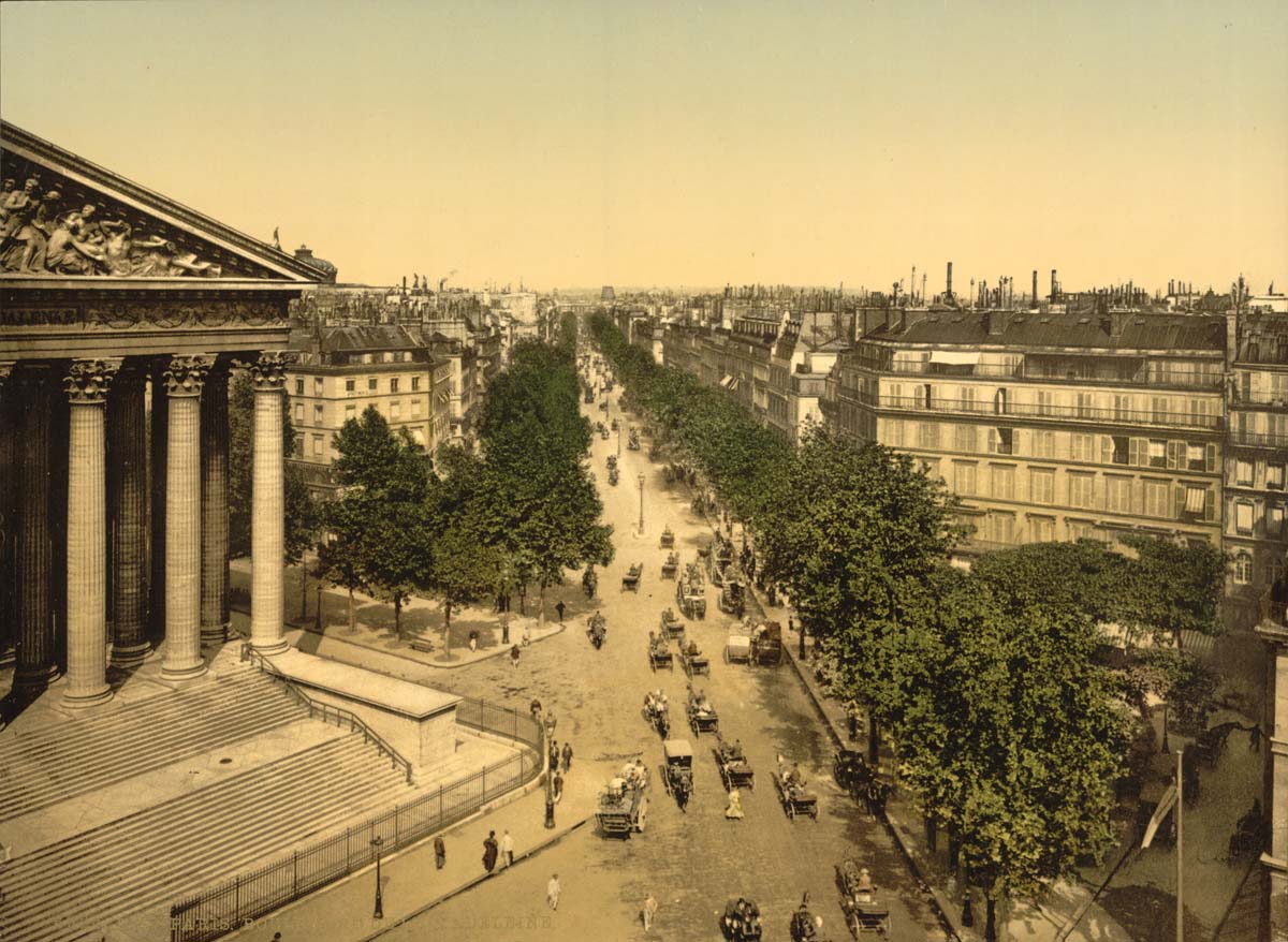 Paris. Madeleine Boulevard, circa 1890