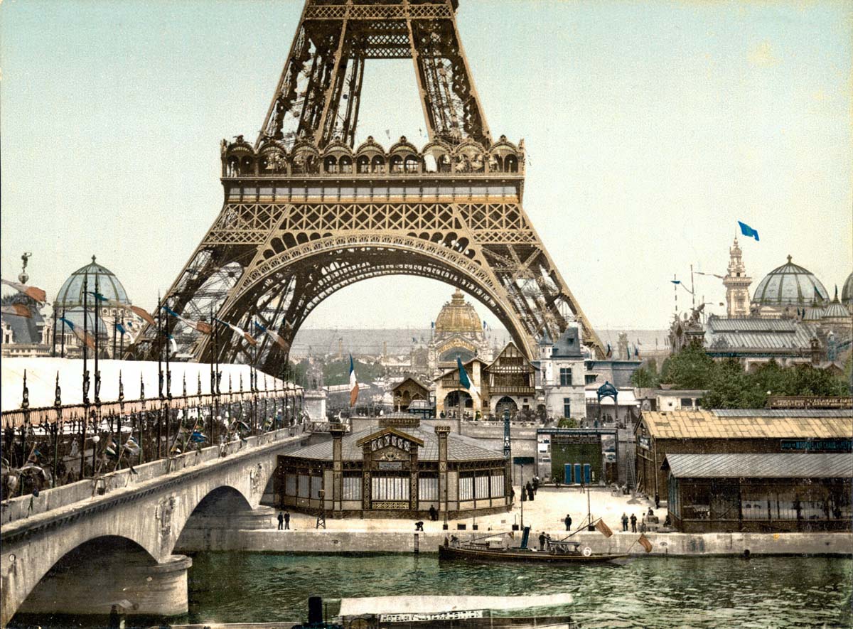 Paris. Universal Exhibition, 1900 - Eiffel Tower and general view of the grounds