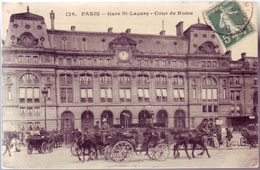 Paris. Railway station Saint-Lazare - Cour de Rome