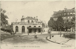 Paris. Railway station Courcelles-Levallois, 1905